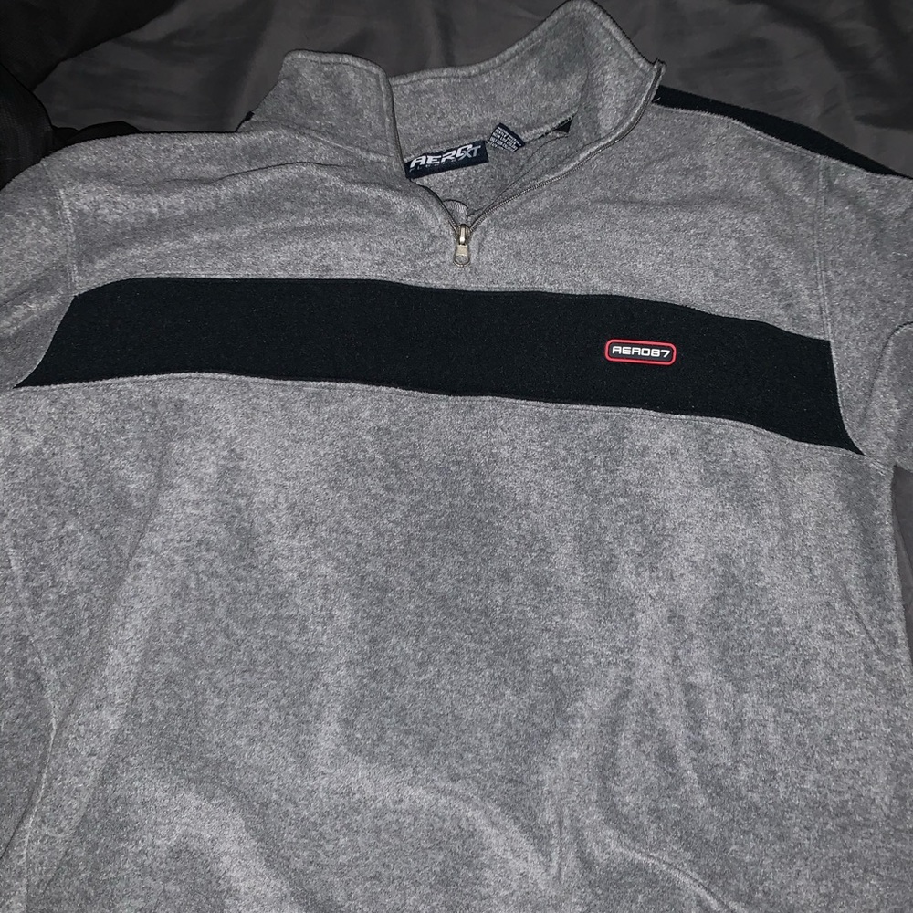 Aeropostale Fleece XT Lg Men Fleece Jacket 1/2 Zip